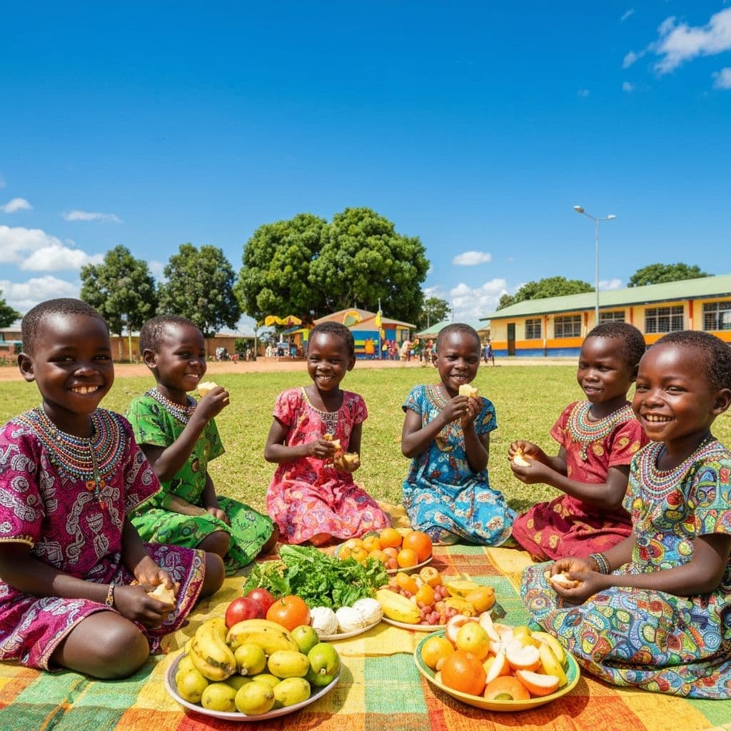 Healthy children in community