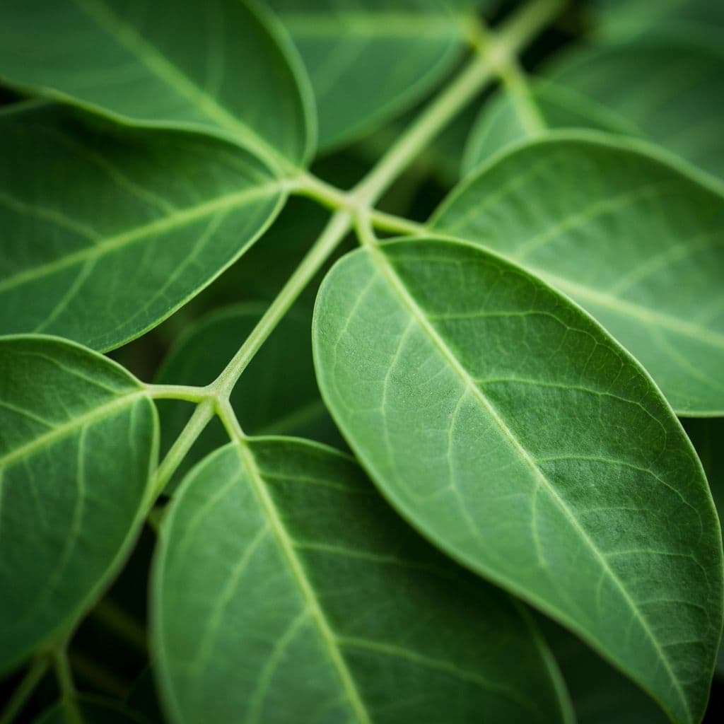 Fresh moringa leaves
